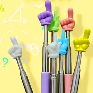 Adjustable Finger Indicator Tool, Multi-Color Teaching Aid, Stainless Steel Teaching Supplies, Ideal for Classroom and Home Use