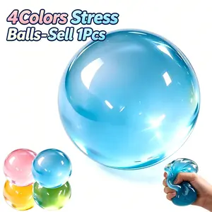 4 Colors Stress Ball Squishy - Slow Rising Anxiety Squishy Toy, Sensory Fidget Toy for Anxiety Relief, Ball Shape Squishy Toy, Party Favors