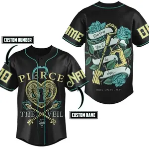 Custom Pierce The Veil Baseball Jersey, Music Band Baseball Shirt