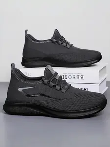 Big Size Men's Athletic Shoes | Airflow Lightweight Running Sneakers | Flexible Walking & Jogging Shoes