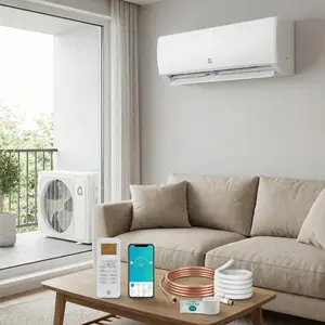 ❄️ 11,500 BTU WiFi Mini Split AC & Heat Pump – Cools/Heats 750 Sq.Ft, 115V, Wall-Mounted, Remote & Kit Included 🔥