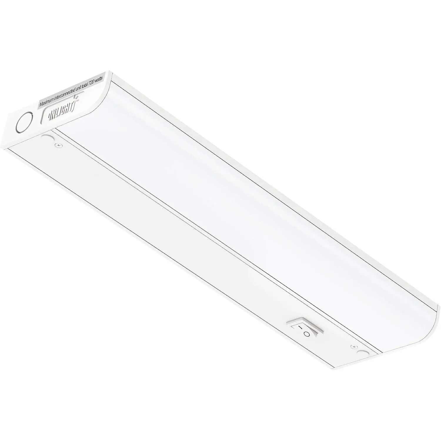 Inlight 12-inch Hardwired Only LED Under Cabinet Lighting, Soft White(3000K), Dimmable, Matte White Finished, ETL Listed, IN-0201-11-WH