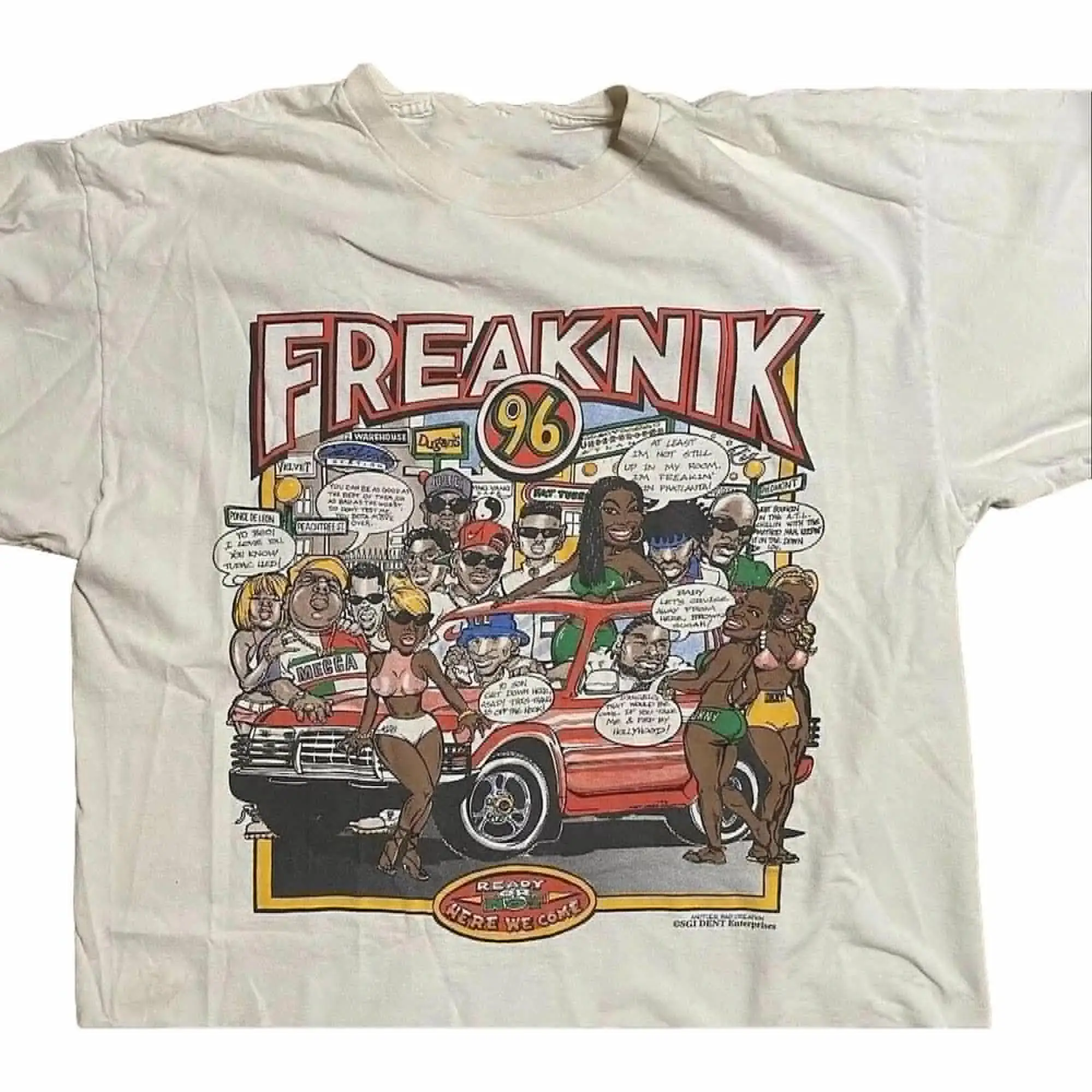 Freaknik T-Shirt Tupac, Biggie, Brandy, MJB Atlanta, Country Music Shirt, Shirt For Fan Crewneck Fitted Shortsleeve Menswear Top Underwear Streetwear