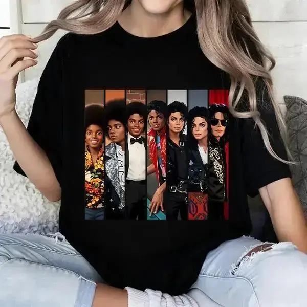 Michael Jackson Evolution Graphic Tee |   Music Legend Inspired Summer Wear, Perfect Gift for Biopic & Jaafar Jackson Fans