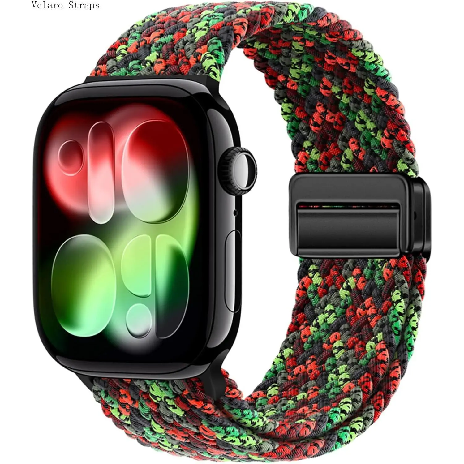 Woven Nylon Watch Band with Magnetic Buckle, Sporty & Breathable Replacement Strap for Smart Watches, Adjustable for 140-240mm Wrists, Smart Watch Straps, Accessories