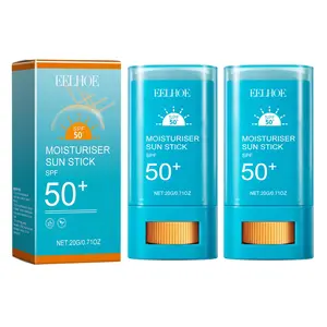 50+ SPF Sunscreen Moisturizer, Portable Non-greasy Hydrating Sunscreen Stick, Long-lasting Protection for All Skin Tones, Summer Essential Travel Gift, Body Care
