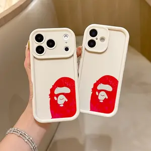 [Colorful Ape Head Design] Phone Case - A Phone Case Featuring a Colorful Ape Head Design, Compatible with Various for Iphone Including The 17,16,15,14,13, 12, 11 Mini, Pro, Max, Air, X, XR, XSMAX, 8, And 7 Plus, Made from Soft TPU for Drop Protection