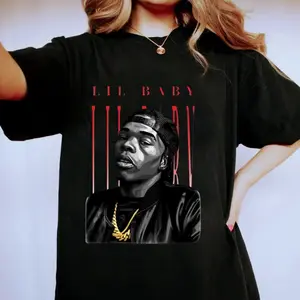 Graphic Tee Lils Baby For Men Women, Lils Baby T-Shirt, Rappers T-Shirt, Simple Style, Easy to Wear, Just Throw It On