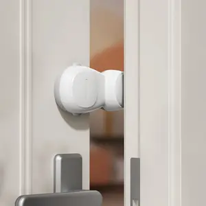 Baby Safety Automatic Door Stopper, Automatic DoorFinger Guards for Kids, Automatic Anti-Pinch DoorStopper, No Drilling& Tools, Easy to Install and Use