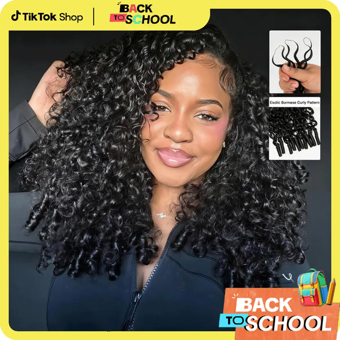 [Lowest]Cheetahbeauty Burmese Curly Crochet Hair for Miracle Knots Boho Braids Water Wave Crochet Human Hair Extension Pre-Separated 50g/Pack, 4-5 Packs for Full Head #SummerWins #TikTokShopBackToSchool