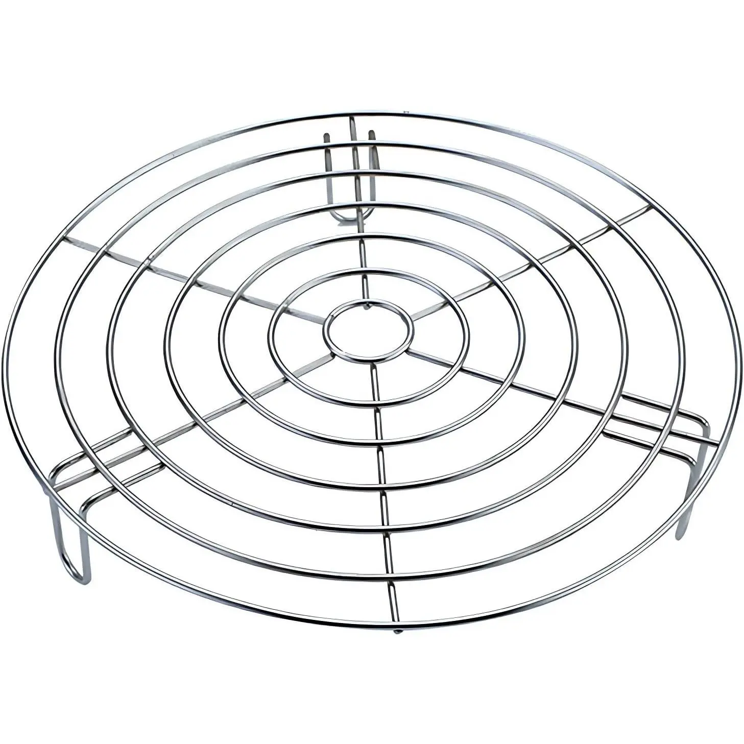 10.8" Round Stainless Steel Cooking Rack with 2.8" Height Legs, Steamer Grilling Canning Cooling Rack for Baking Canning Cooking (11"/28cm)