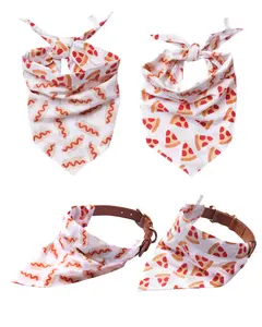 Hot Diggity Dog Reversible Dog And Cat Bandanas - Slide On The Collar & Tie On - Cotton - Washable