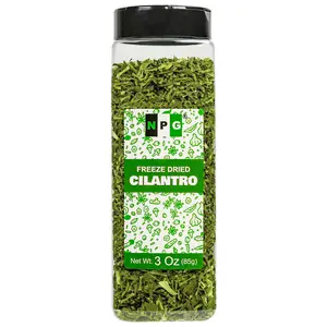 NPG Freeze-Dried Cilantro Leaves 3 Oz Fresh Dehydrated Coriander Flakes Dhania Leaves for Flavoring Cooking, Soups, Salsas & Garnish - Spice Natural