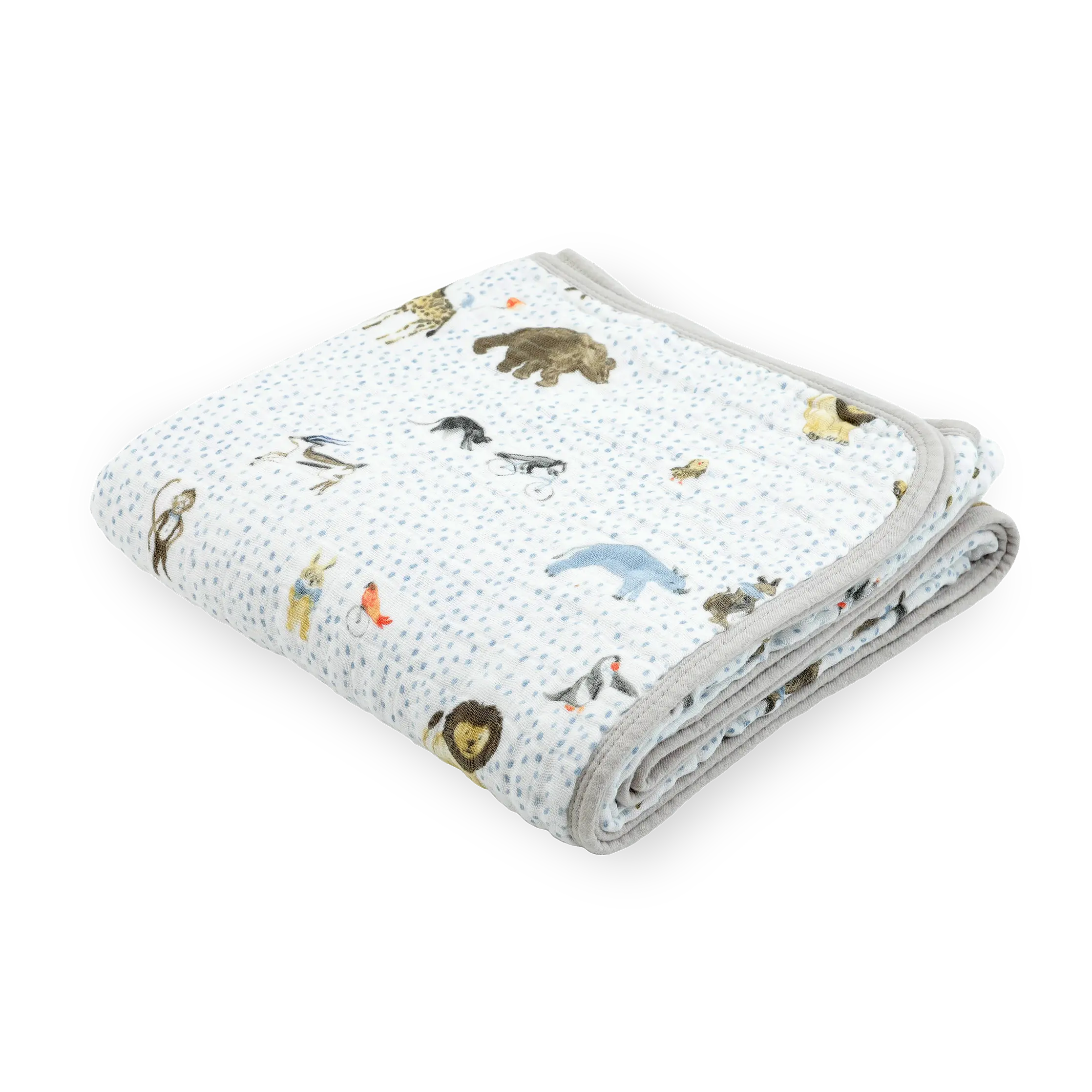 Original Cotton Muslin Quilt - Party Animals