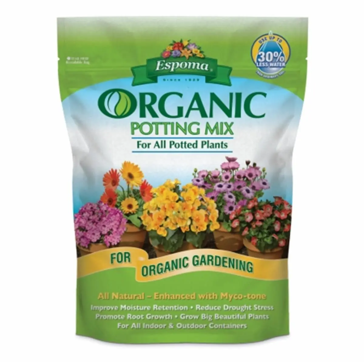 Espoma 8QT Organic Potting Soil - Myco-Tone Fungi-Infused Substrate, Plant Rooting Mixture for Enhanced Plant Growth