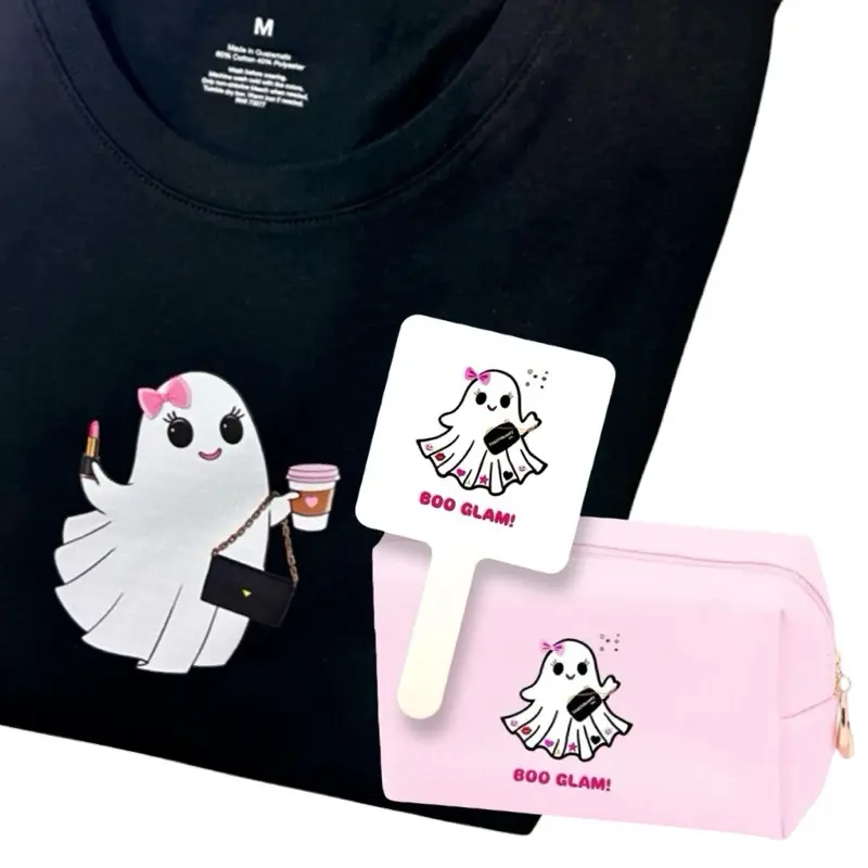 Halloween Tshirt, Makeup Bag plus Mirror
