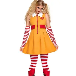 Ronald McDonald Clown Cosplay Halloween Costume