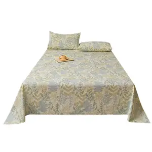 Class A Pure Cotton Coarse Cloth Single Bed Sheet Simple Cotton Printed Design All Seasons 100 Cotton Non Slip Bed Sheet