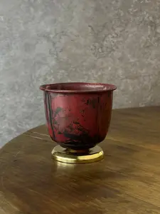 Fine Square-Rim Porcelain Cup, Handmade by Jiang Zao