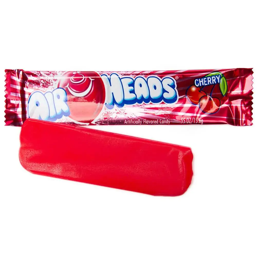 AirHeads Taffy Candy Bars - Cherry: 36-Piece Box AirHeads Taffy Candy Bars - Cherry: 36-Piece Box