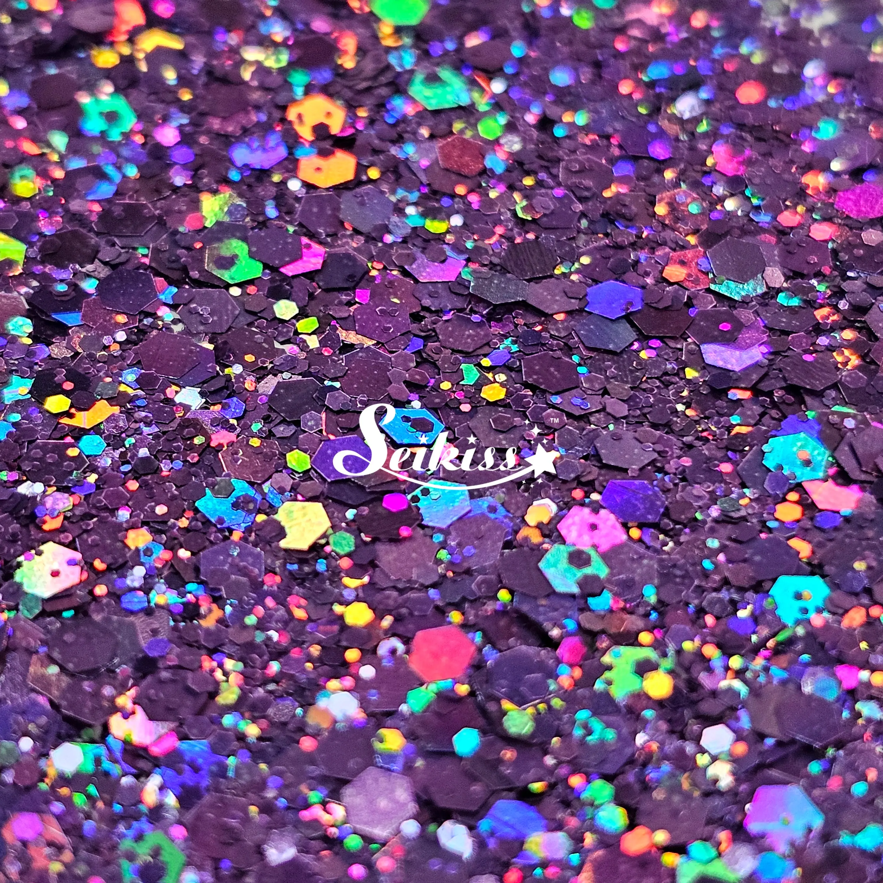 Amethyst Galaxy Holographic Chunky Glitter - Purple Glitter