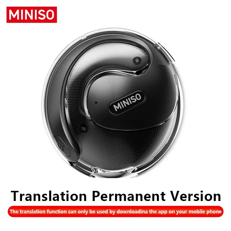MINISO X15 Pro Translation Earphone, BT 5.4 OWS Waterproof Sport Headsets, Support 135 Languages Translation, Music Calls Noise Reduction Light Weight