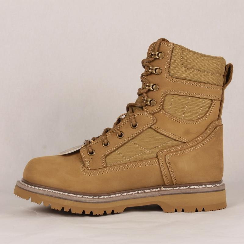 Men's Closed Tactical Work Boots - Footwear Comfort Bota Slip Resistant Steel Toe