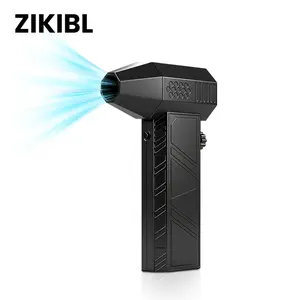 Powerful Turbo Fan, Mini Portable Jet Fan, Jet Fan 130,000 RPM High Speed Spinning, Type-C Rechargeable Clear Fan for Cars, Computers, Keyboards and Lenses Handheld Fan Bladeless Tower Fan