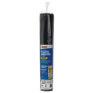 Frost King 5004555 Black Plastic Sheeting Roll for Doors & Windows, 25 ft. x 4 mil