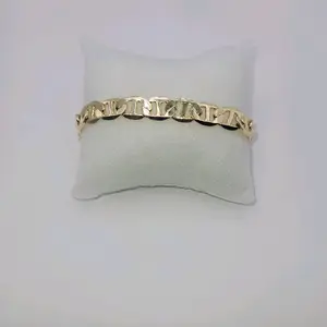 Bracelet Unisex Fashion Laminated-Gold Adult size 8 inches Jewerly Accessory.
