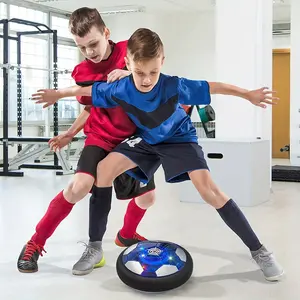 Kids Music Light-Up Hover Soccer Toy with Dual Goals, Indoor Parent-Child Interactive Football for Boys Aged 3-8, Great Gift for 3-5 Year Olds