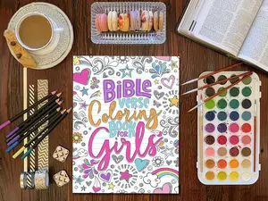 Faith & Color: A Bible Verse Coloring Book for Girls