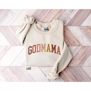 Cute Godmama Sweatshirt Godmama Gift Godmother Sweater  Godmama Sweater  Godmother Crewneck sweatshirt Gift for Aunt