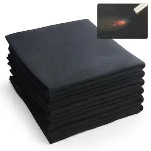 【Spotlight Day】VEVOR Carbon Felt Welding Blanket 6 Pack, 21" x 20" Flame Retardant Welding Blankets, Up To 1800°F Heat Resistant Blanket Set, Cuttable Carbon Fiber Fire Retardant Insulation Welding Mat Pad