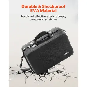 VEVOR PS5 Backpack, Dual Shoulder Travel Bag for Playstation 5 PS5 Slim Waterproof Nylon, Soft Interior Lining Padded Dividers for Extra Protection, Spacious Design with Carry Handle for StorageVEVOR Super Brand Day