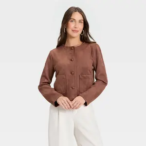 Women's Faux Suede Lady Jacket - A New Day