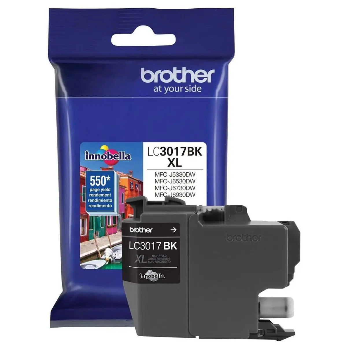 Brother Black High Yield XL Ink-Jet Cartridge for MFC-J5330DW, MFC-J6530DW and MFC-J6930DW Printer, 550 Page Yield