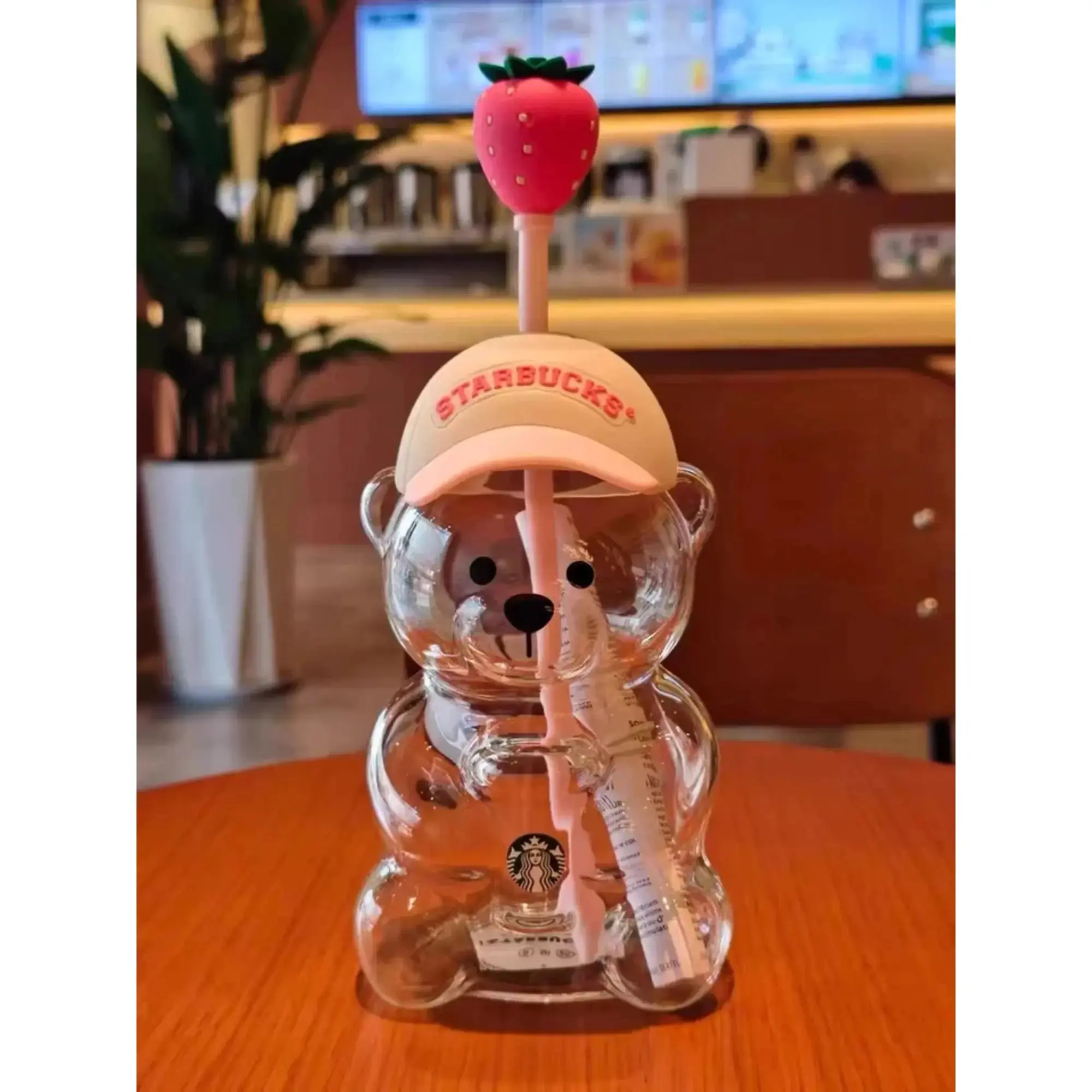2026NEW, pink bear cup, can be used in daily households to serve cold drinks such as water, juice, milk tea, etc., outdoor picnics, daily water replenishing cups at school, and can also be used as birthday and holiday gifts.