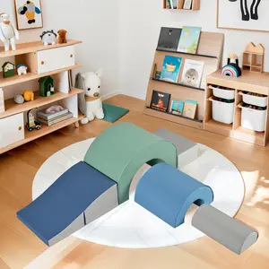 5-Piece Climbing Toys for Toddlers Foam Climbing Blocks for Babies Crawling and Climbing Indoor Active Play Structure