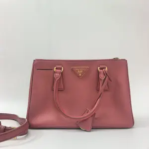 Pre-owned PRADA Saffiano Shoulder Bags Galleria Mini Pink CPU0706