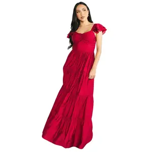 Vivianne Maxi Dress | Deep Red