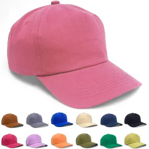 Baseball Cap Men Snapback Adjustable Size Cotton Dad Hat Curved Visor Ball Caps