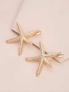 Starfish Design Hair Clip, Elegant Hair Accessories for Women & Girls, Minimalist Headwear for Thick Hair, Fashion Hair Accessories for Party, Daily Decor, Hair Claw
