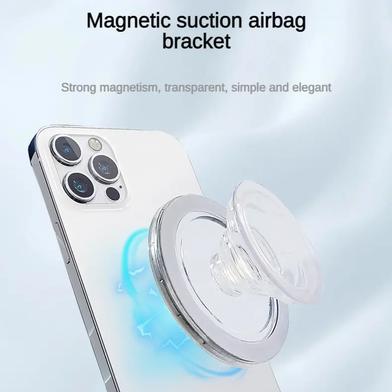 Magnetic Ring Holder,Transparent Phone Grip Compatible with MagSafe Adapter Ring