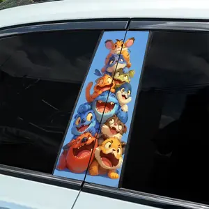 2 Zootopia Style Car Decals - Waterproof and Scratch Resistant Vinyl Stickers, Easy to Apply and Remove, Self-Adhesive Protective Stickers for Cars, Laptops, Helmets, Motorcycles and Refrigerator Decorations, Refrigerator Stickers