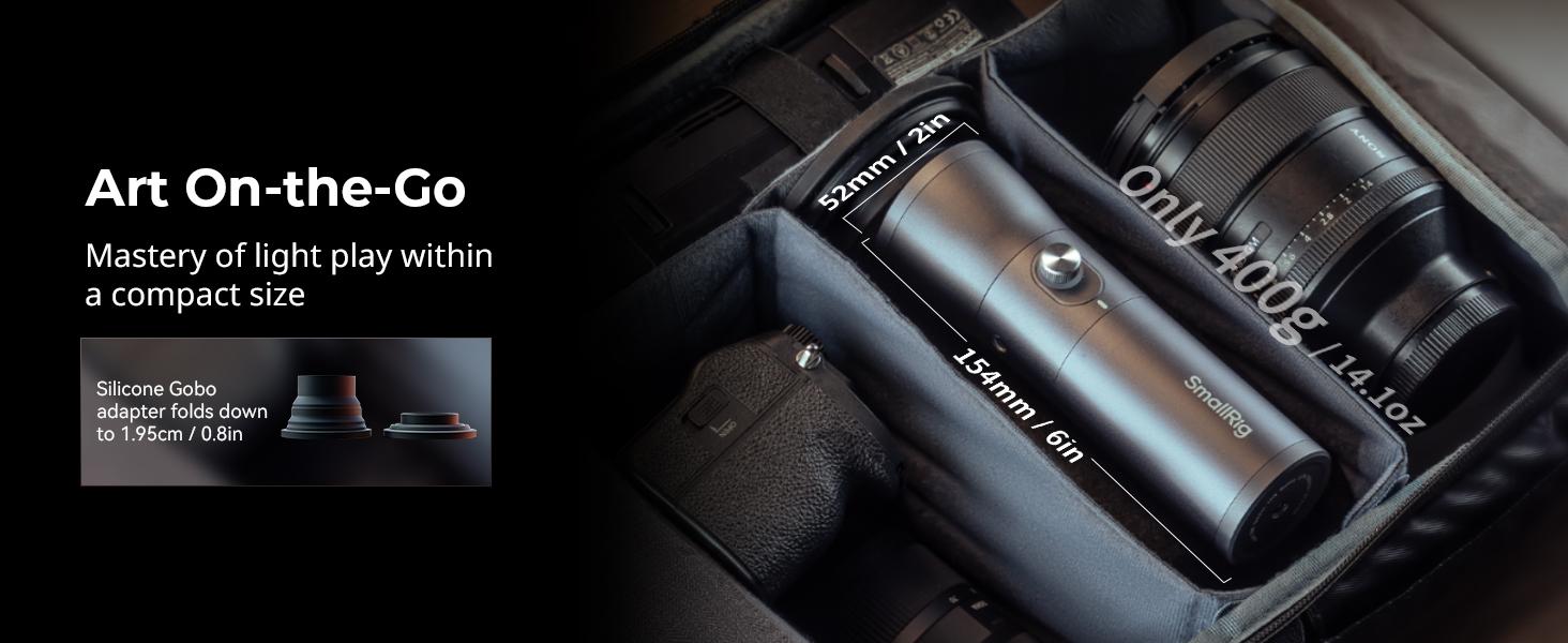 SmallRig RF 10C Portable Focusable LED Video Light 4634 RGB 7500mAh Battery 4 Color Filters for Photography Content Creation Holiday gift