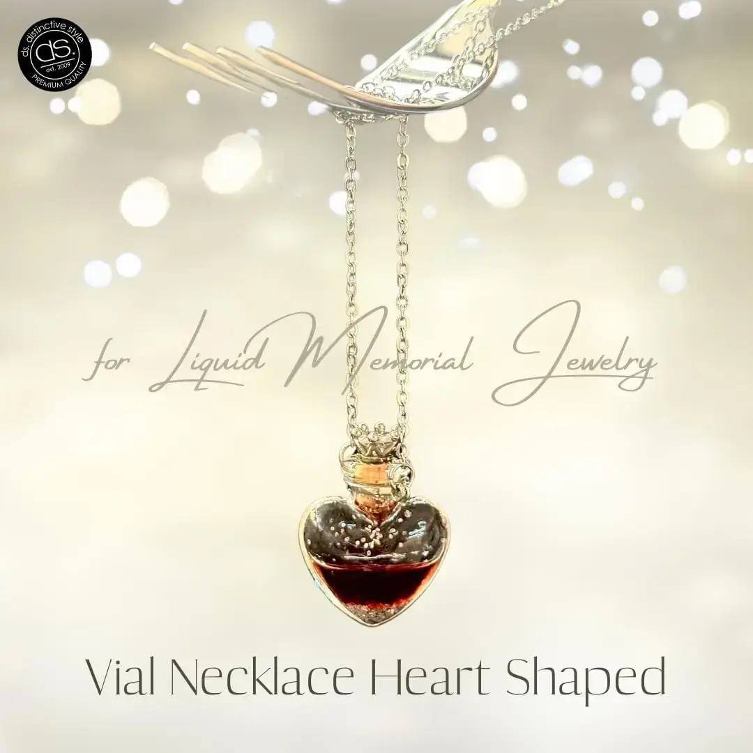 Vial Necklace Heart Shaped Perfume Bottle Pendant Blood Vial Necklace for Liquid Memorial Jewelry for Ashes Glass Keepsake Urn Necklace for Women Flat Byzantine Chain Gothic Stainless Steel Vial Necklace Heart Shaped Perfume Bottle Pendant Blood Vial Necklace for Liquid Memorial Jewelry for Ashes Glass Keepsake Urn Necklace for Women Flat Byzantine Chain Gothic Stainless Steel