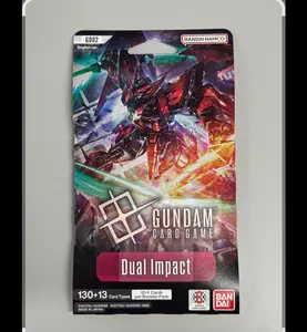 Bandai Namco Gundam Card Game Dual Impact Sleeved Pack - 130+13 Card Types per Booster Pack - English Version - Includes New Characters & Mobile Suits from Iconic Series