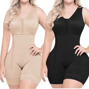Belly Contracting Push Up Body Shaping Corset Plus Size Waist Trimming Comfortable Fit Sexy Fit Black Minimalist Style Shapewear Womenswear Overall Zipper Compression Shaper Basic