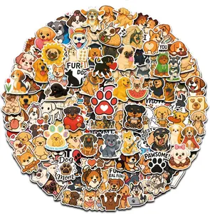 300 Pcs Cute Dog Stickers – Waterproof Glossy Vinyl – 20+ Puppy Breeds – Fun for Kids & Adults, Ideal for Water Bottles, Scrapbooking & Gifts